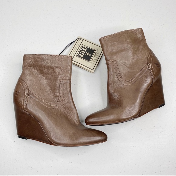 frye wedge ankle boots